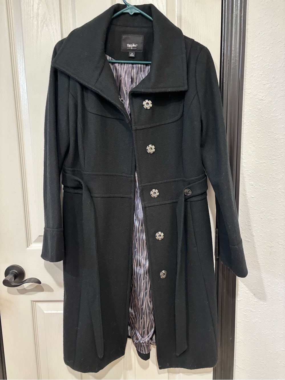 Mossimo Supply Co. Black Women's Trench Coat